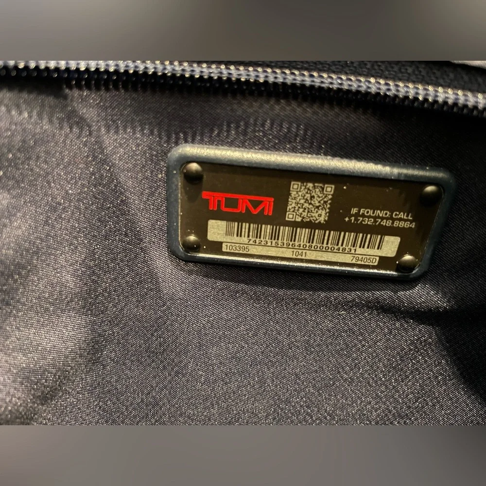 Tumi Leather Messenger Laptop Bag